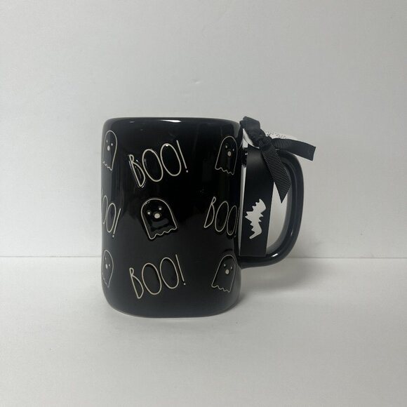 RAE DUNN - BOO! - HANDCRAFTED CERAMIC HALLOWEEN MUG - Picture 1 of 1